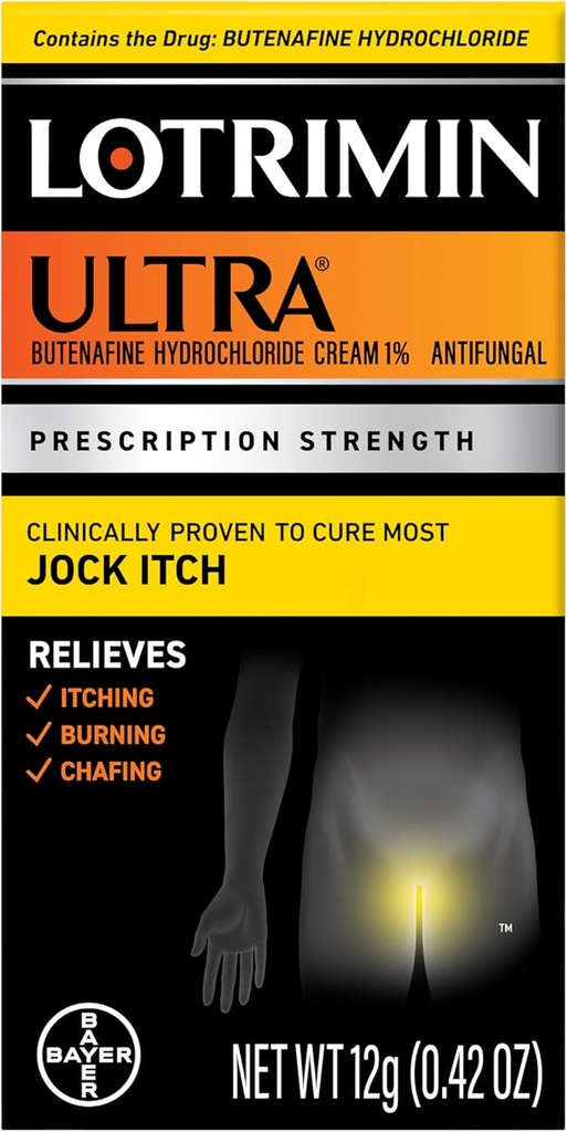 Lotrimin Ultra Jock Itch Cream - Jock Itch、0.42 Ounce(12グラム)の強力なbutenafine塩酸塩処理(パッケージ5月 Vary)