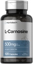 ホバハチL-カルノシン500mg | 120カプセルサプリメント | 非GMO&グルテンフリーパウダーピル