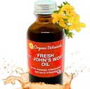 Em's Herbals Fresh St. John's Wort Oil - 米国で収穫されたワイルド、Nerve Discomfort、皮膚の噴火、傷のケア、傷、ストレッチマーク - 皮膚、顔、体、髪、マッサージオイル(2 Oz)