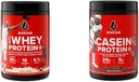Six Star Elite Series 100% Whey Protein Plus Vanilla Cream 1.8lbs US & Casein Protein Powder Elite Casein Protein Powder Slow-Digesting Micellar Casein Protein