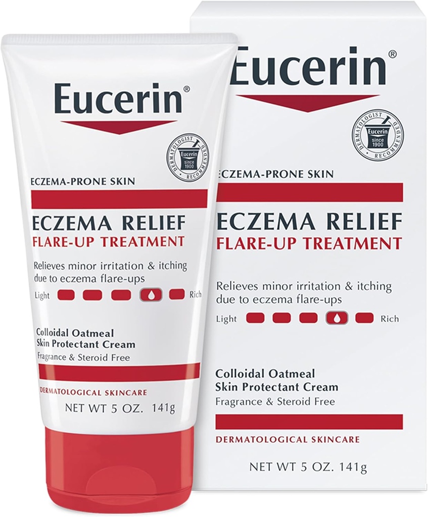 Eucerin の Eczema の救助の折り返しの処置-浮腫傾向がある皮のための即時の救助- 5 つの oz. ログイン