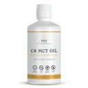VTC VitaTradingCo. 100% 純粋なC8 MCTオイル | 3X蒸留塩酸 | クリーンエネルギーの健康的な脂肪 | 持続可能供給 | 非GMO、ペレオ、ケト | 32oz、64 サービング(非吸収)
