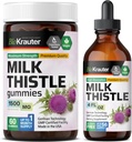 BIO KRAUTER ミルクアザミ 60 グミ & ミルク アザミ 4 Fl. Oz.