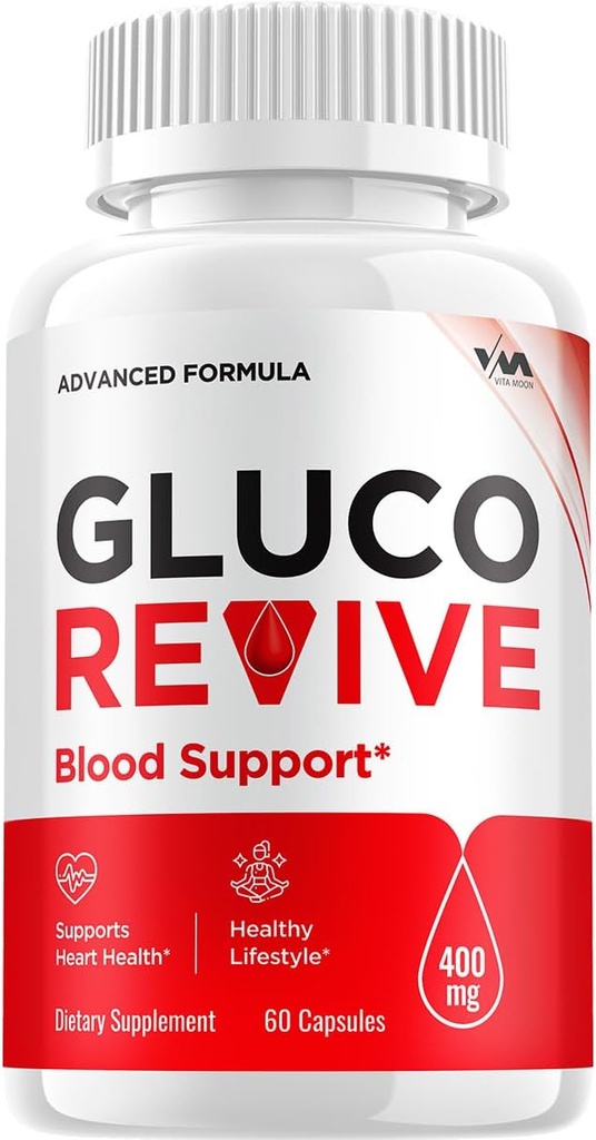 (1つのパック)グルコのReviveの補足、GlucoReviveのカプセル-高度の方式ReviveGlucoのGlucoReviveの最高の強さの検討、60のカプセル