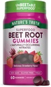 Nature's Truth Beet Root Gummies | 60 カウント | スーパーフード | ブラックペッパー付き | いちご味 | ヴィーガン・非GMO・グルテンフリーサプリメント