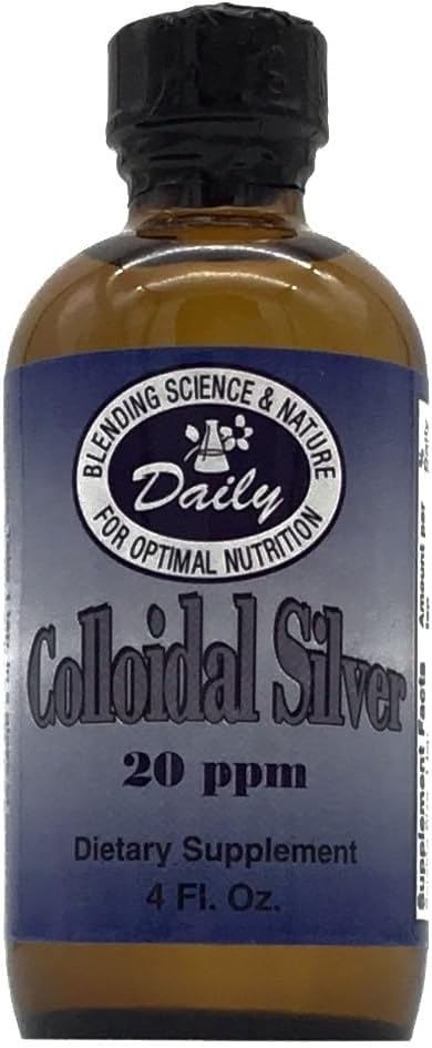 Daily Manufacturing Colloidal Silver, 20 ppm (Food Grade) 4 fl oz