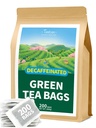 TeeLux Decafの緑茶袋、純粋なDecaffeinated緑茶、極度の酸化防止剤、熱及びアイス ティー、200の計算