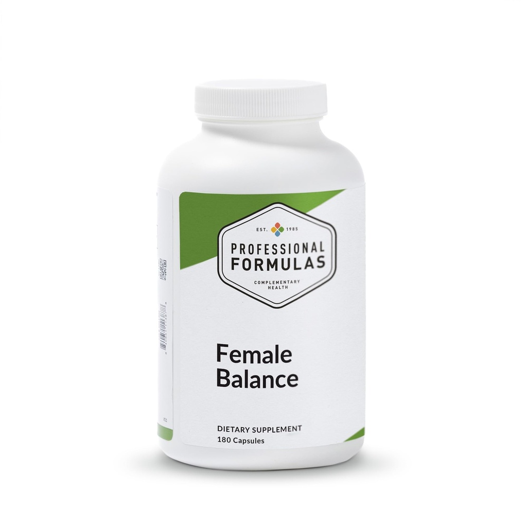 Professional Formulas Female Balance – Glandulars with Black Cohosh Root, Vitamins & Minerals to Support premenstrual and menopausal Hormone Balance and Emotional Wellness - Gluten Free, 180 Capsules
