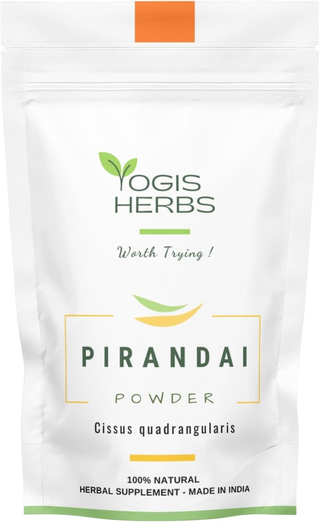 YOGIS HERBS Pirandaiパウダー(シッサス・カダラギリス) – ハーブサプリメント (3.5 オーアンス)