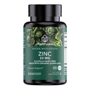 PlantFusion ビーガン亜鉛サプリメント 22 mg – 食品複合体, 免疫サポートのための有機グアバリーフからキレート亜鉛をキレート, 60 カプセル