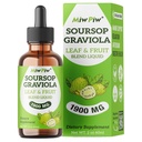 Soursop Graviolaの液体は1900MG 2Fl Oz、Soursopのビターの葉のエキスの補足、睡眠の緩いサポートおよび免疫のブースト-砂糖の自由な、自然な味、草のよい