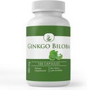 純粋な元のINGREDIENTS Ginkgo Biloba、(100カプセル) 常に純粋で、添加物か注入口、実験室は確認しました