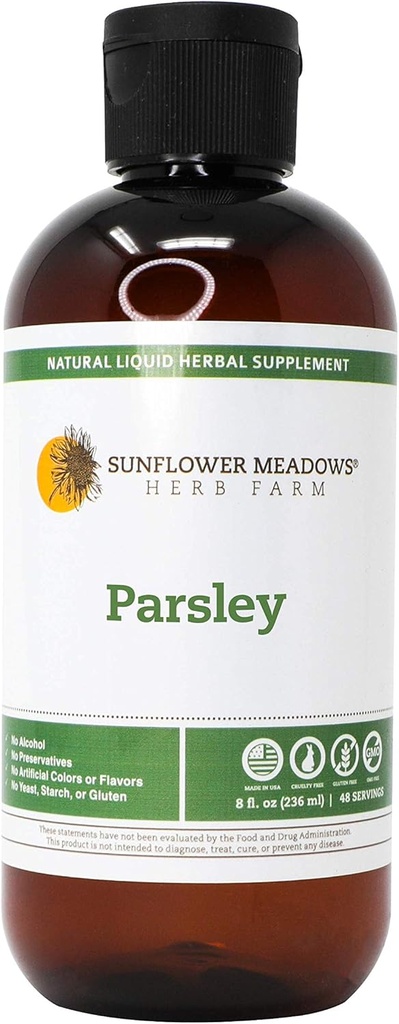 Parsleyの液体の草の補足- 8oz-アルコール・フリー、有機性原料となされる非GMO