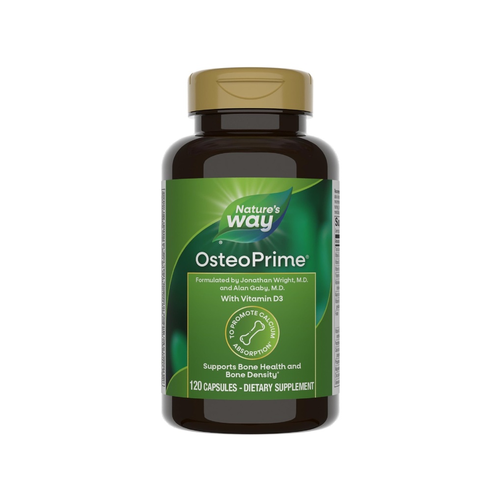Nature's Way OsteoPrime、骨の健康と密度をサポート*、ビタミンD3、グルテンフリー、120のベジタリアンカプセル(5月パッケージ)