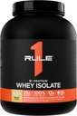 ルール1 R1タンパク質 Whey Isolate - ワークアウトの回復(5ポンド*、バナナCrème)のための分離された及び加水分解された源からの25g蛋白質及び6g BCAAと排他的に
