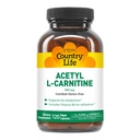 Country Life Acetyl L-Carnitine, 500 mg, with B-6 - 120 Vegan Capsules