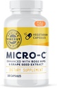 Vimergy Micro-C® ビタミン C カプセル – カプセルあたり 500 mg, サポート免疫健康*, コラーゲンの生産を促進します。, 健康なボン*をサポートします。, コーシャ, ビーガン & グルテンフリー, 通常のサイズ 180 カプセル