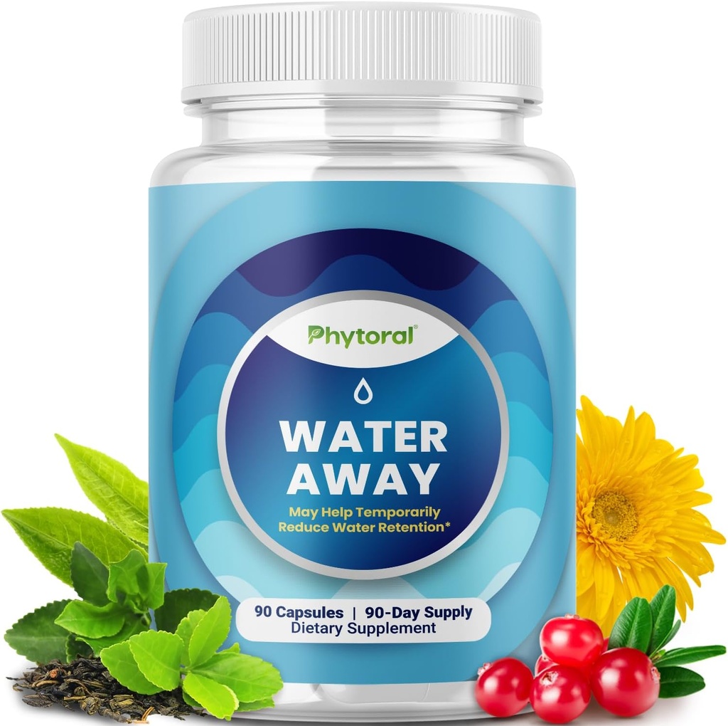 女性と男性のための水保持薬 - 草の利尿薬のサプリメント - Dandelion の葉のエキスとブロッキング救済のための緑茶 - 足と足の腫れのための丸薬 - 90 カウント