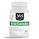 365 by 全食品市場、ビタミンB-50コンプレックス、ビーガン、90カプセル