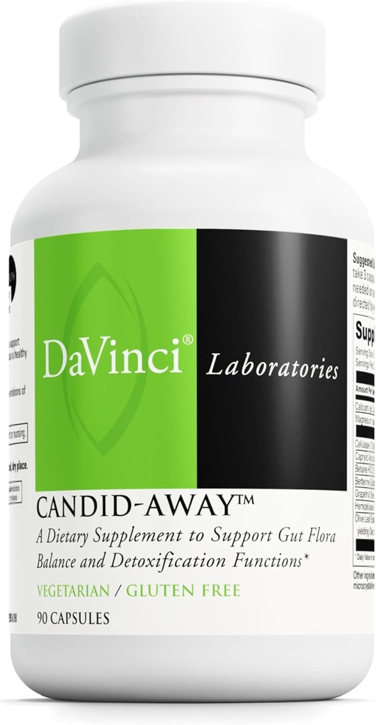 DAVINCI Labs Candid-Away - Digestive Gut Health Support、Digestive Enzymes、Calcium、マグネシウム&その他* - 90 ベジタリアンカプセル(30 人前)