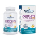 ノルディックナチュラルズコンプリートオメガD3、レモンフレーバー - 120ソフトジェル - 565mgオメガ-3 + 70mg GLA + 1000 IUビタミンD3 - EPA&DHA - ヘルシー肌、認知、ポジティブム - 非GMO - 60サービング