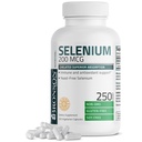 Bronson Selenium 200 mcg - イーストフリーチェレートアミノ酸コンプレックス - 優れた吸収、250ベジタリアンカプセルとエッセンシャルトレースミネラル