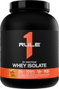 ルール1 R1タンパク質 Whey Isolate - ワークアウトの回復(5ポンド*、塩漬けカーメル)のための隔離された&加水分解された源から排他的に25gタンパク質と6g BCAAと