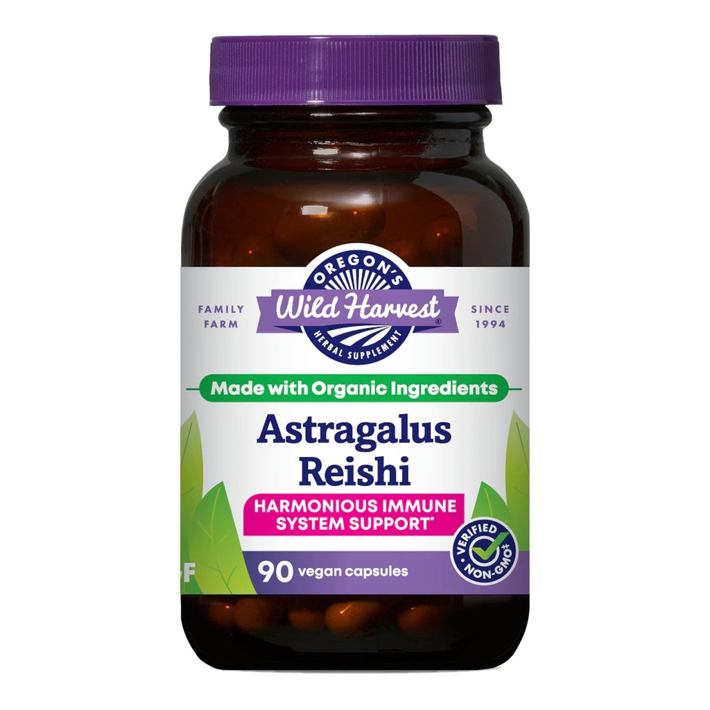 オレゴンの野生の収穫のAstragalus Reishiの有機性草の補足、90の計算