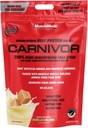 MuscleMeds Carnivor Beef Protein Isolate, 0 Lactose, 0 Sugar, 0 Fat, 0 Cholesterol, Halal Certified, Vanilla Caramel, 7 Lb, 100 Servings