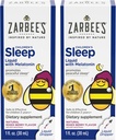 Zarbeeの子供は1mgのMelatoninが付いている補足の液体を眠ります;薬物なし及び有効;子供のための自然な果実味を取ること容易 年齢3および上;1 FlのOzのびん、2のパック