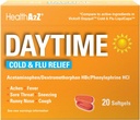HealthA2Z® 昼間 | 風邪・インフルエンザ | 強力な複数症状(20 Softgels)(昼間風邪・インフルエンザ薬(20 カウントパック))