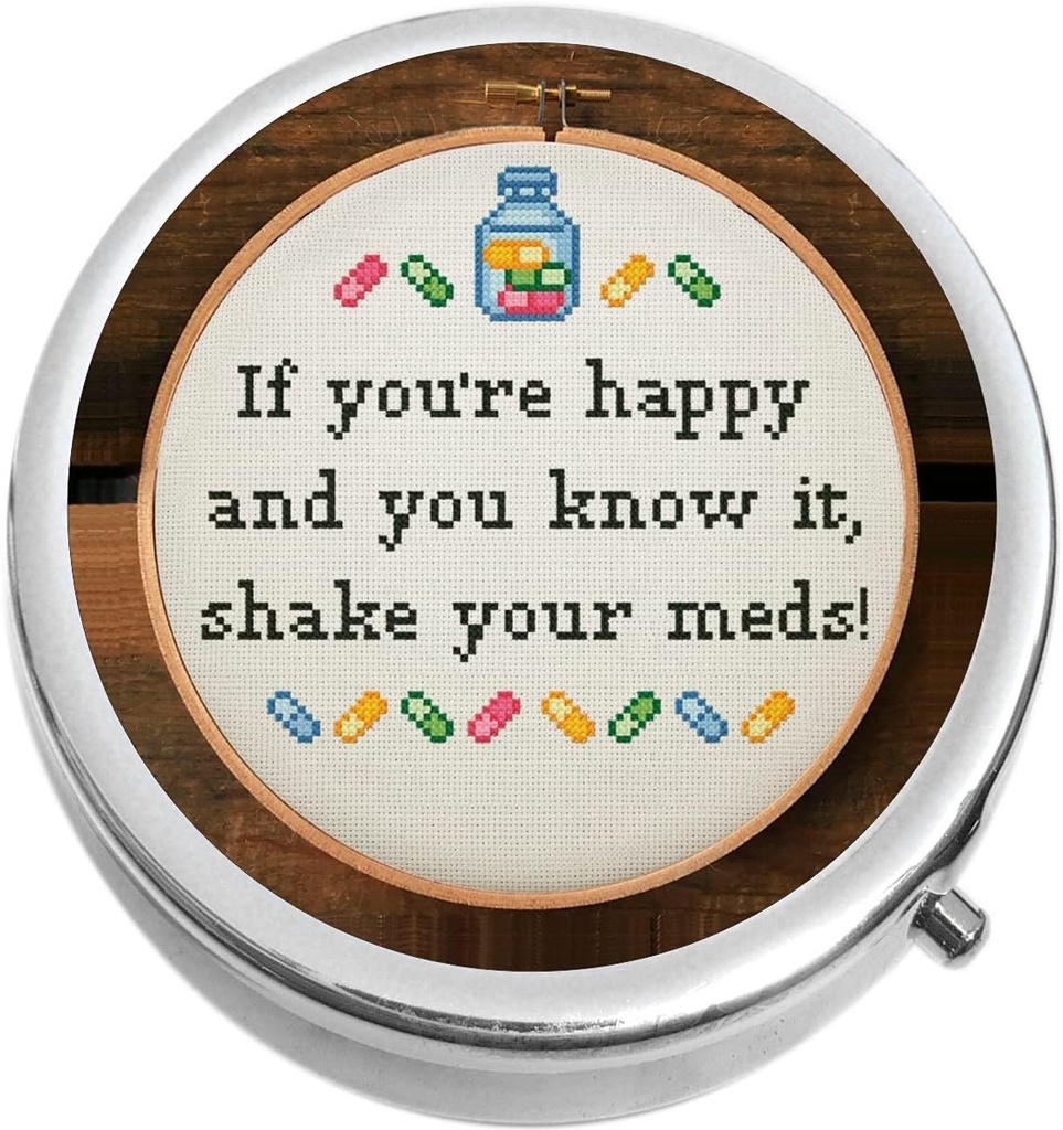 あなたが幸せで、あなたはそれがあなたのMedsの薬のPill Boxをシェイク知っている場合
