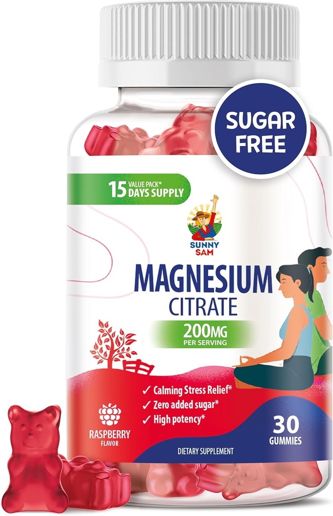 子供および大人のためのマグネシウムのグミー - 200mg - Calmのマグネシウムの咀嚼-気分及び筋肉サポートのためのマグネシウムのクエン酸塩のChewableの補足