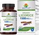 Brieofood Organic Licorice 1500mg、45 サービング、ベジタリアン、グルテンフリー、90 ベジタリアン タブレット