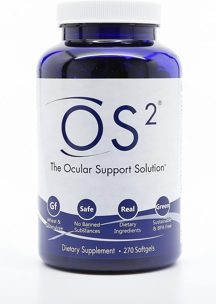 OS2 Ocular サポート解決- 270Ct、特許を取られた目のビタミンw AREDS2、VIT A、C、亜鉛、オメガ3、ルテイン及びゼアキサンチン、Macular健康、乾燥した目、青いライト及び夜間視界の補足のための