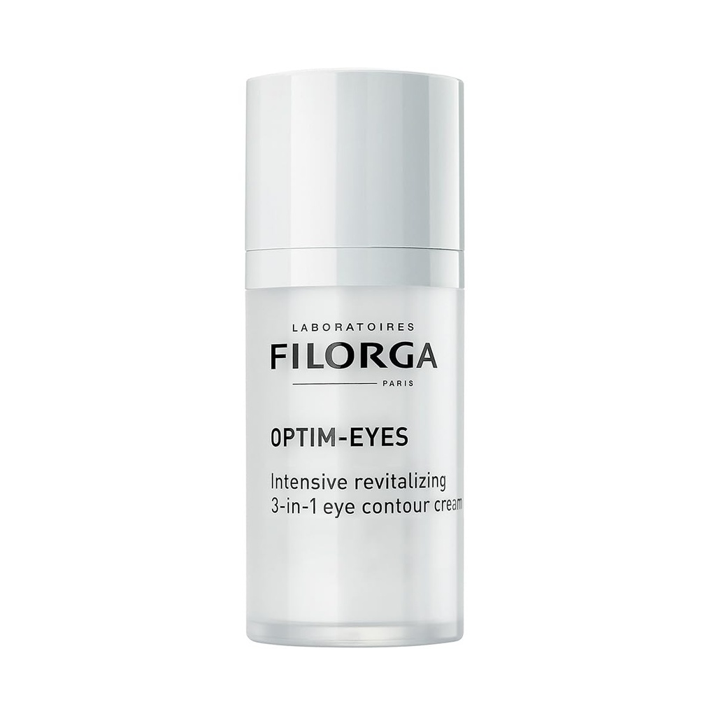 Filorga Optim-Eyes アイクリーム、ダークサークルの急激な減少、しわ、目の周りのふわふわ、0.5 fl. ozのための3 1スキントリートメントを活性化します。