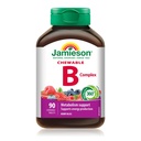 JamiesonのおいしいChewableの方式Bの複雑なベリー ブリス90のタブレット