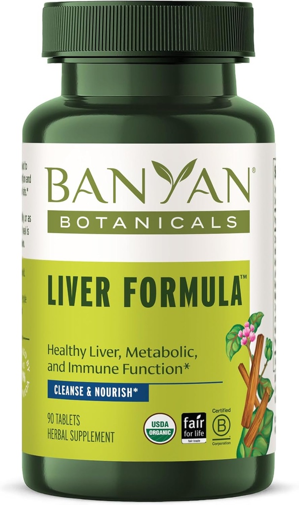 Banyan Botanicals Liverフォーミュラ - USDA Organic、90錠 - ブレターハーブをDetoxify The Liver & Gallbladder*