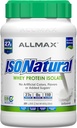 マックス栄養ISONATURAL Whey Protein Isolate、Unflavored - 2 lb - 27 タンパク質Per Scoopのグラム - ゼロファット&シュガー - 99% Lactose 無料 - プレバイオティクスなし - 31 サービング