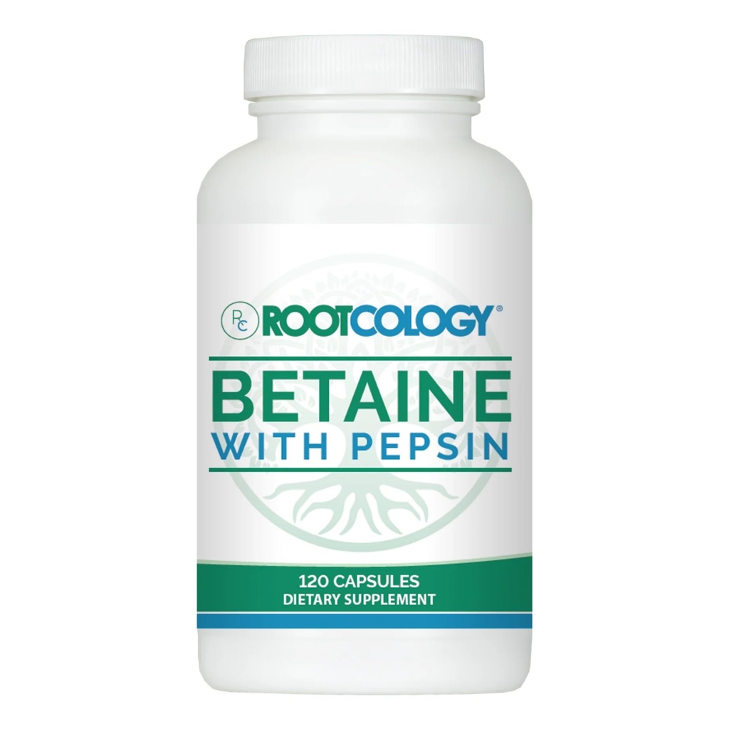 Izabella Wentz博士によるRootcology | Pepsin | 消化器用50mgペプシン付き750mgベタインHCl | 120カプセル