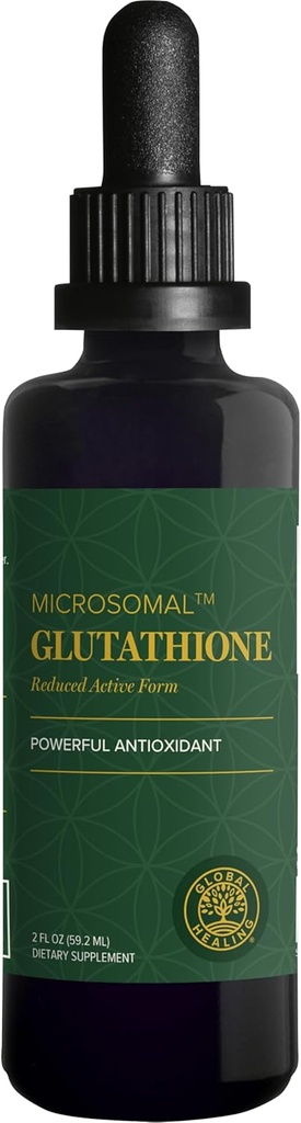 グローバルヒーリングセンター - グルタチオンサプリメント - Microsomal L-グルタチオン(還元)250mg - 抗酸化マイクロソマルテクノロジーは、リポソーム型よりもあなたの体のためによりバイオ利用できる - 2 Fl Oz