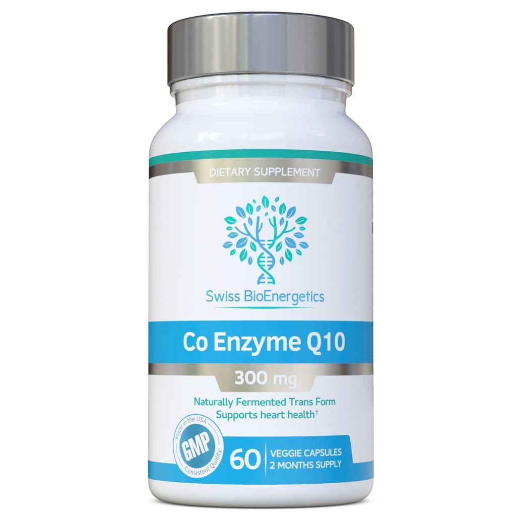 共同酵素Q10 CoQ10 300mg 60のカプセル-優秀な自然に発酵させたトランス フォーム
