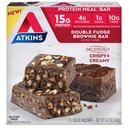 Atkinsの倍のFudge Brownieの蛋白質の食事療法棒、高い繊維、15g蛋白質、1g砂糖、4g純炭水化物、食事の取り替え、Ketoの友好的
