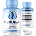 MaxLife Naturals Neuro NACET N-Acetyl L-Cysteine - 60カプセル、20倍のBioavailable Glycine NACサプリメントN-Acetyl Cysteine Ethyl EsterとSelenium、Brain&Lungサポートのための10xグルタチオンブースト