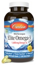 Carlson Elite Omega-3 Gems、1600 mg Omega-3 with EPA&DHA、レモンフレーバー、240 Softgels - ワイルドキャッチ ノルウェーの魚油、持続的に供給