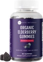 ケイトナチュラルズ ビタミンCと大人と子供のための亜鉛でエルダーベリーグミー. Tasty Sambucus Elderberry Gummies for Immune サポート (90 Gummies、45 Day Supply、オーガニック)
