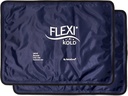 2 FlexiKoldのゲルのアイスパック(標準大: 10.5" x 14.5") - 背部痛みの軽減、片頭痛の救助パッド、後外科、後頭部、肩- 6300-COLD 2PKのための傷害のための再使用可能な冷たいパック