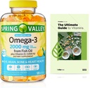 フィッシュオイル2000mg、マックスケア、120カウント+排他的なVitaMaxビタミンガイド(2アイテム)からスプリングバレーオメガ3