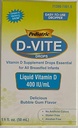 Pediatric D-Viteの液体のビタミンD 400 IU/ml (50 ml) -泡のゴムの味
