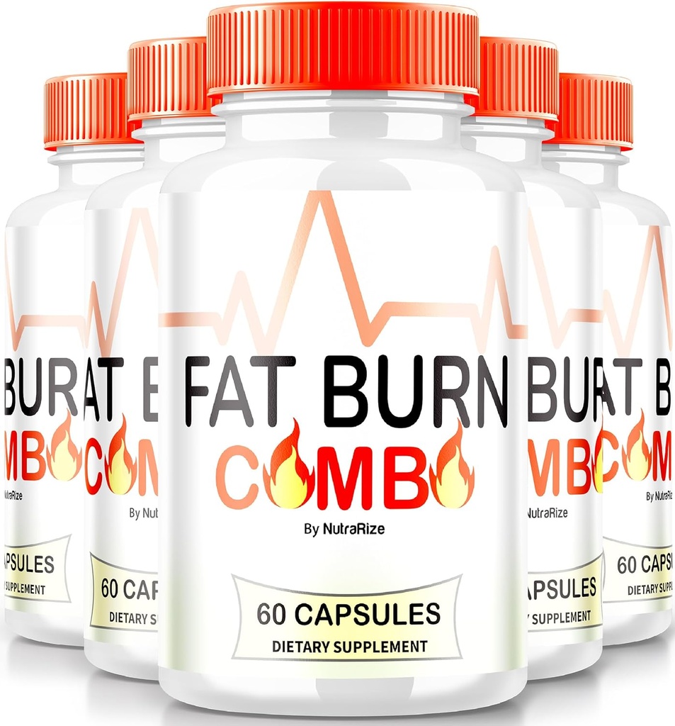 (5パック)脂肪燃焼コンボカプセル、FatBurnコンボケトフォーミュラ、すべての自然な減量サプリメントは、健康で洗練された体、ケトフィットネスピル、公式レビュー(300カプセル)を達成